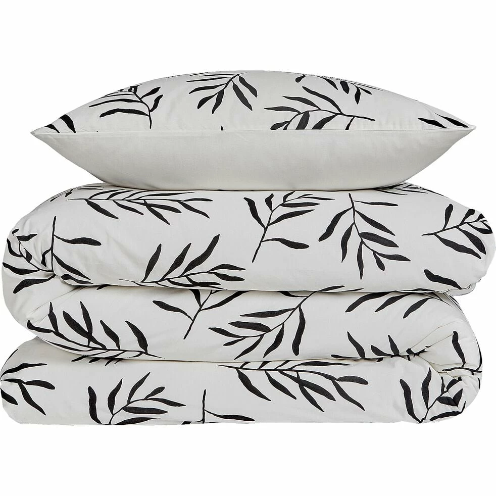 ALOYSE - Housse De Couette 240x220cm Et 2 Taies D'oreiller 63x63cm En Coton - Motifs Branches D'aloyse 3 ALOYSE - Housse De Couette 240x220cm Et 2 Taies D'oreiller 63x63cm En Coton - Motifs Branches D'aloyse