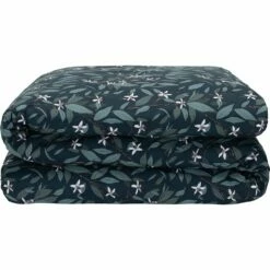 AZALEE - Housse De Couette En Percale De Coton - Motifs Fleurs D'oranger 240x220cm