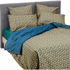 LIVIA - Housse De Couette En Percale De Coton - Bleu Figuerolles 260x240cm 10 LIVIA - Housse De Couette En Percale De Coton - Bleu Figuerolles 260x240cm -chambre à coucher Soldes Housse de couette 260x240 LIVIA 26742908 G 1