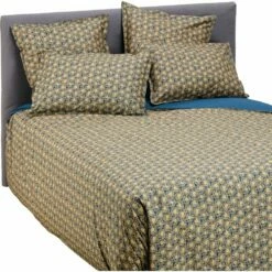 LIVIA - Housse De Couette En Percale De Coton - Bleu Figuerolles 260x240cm 11 LIVIA - Housse De Couette En Percale De Coton - Bleu Figuerolles 260x240cm -chambre à coucher Soldes Housse de couette 260x240 LIVIA 26742908 G 2