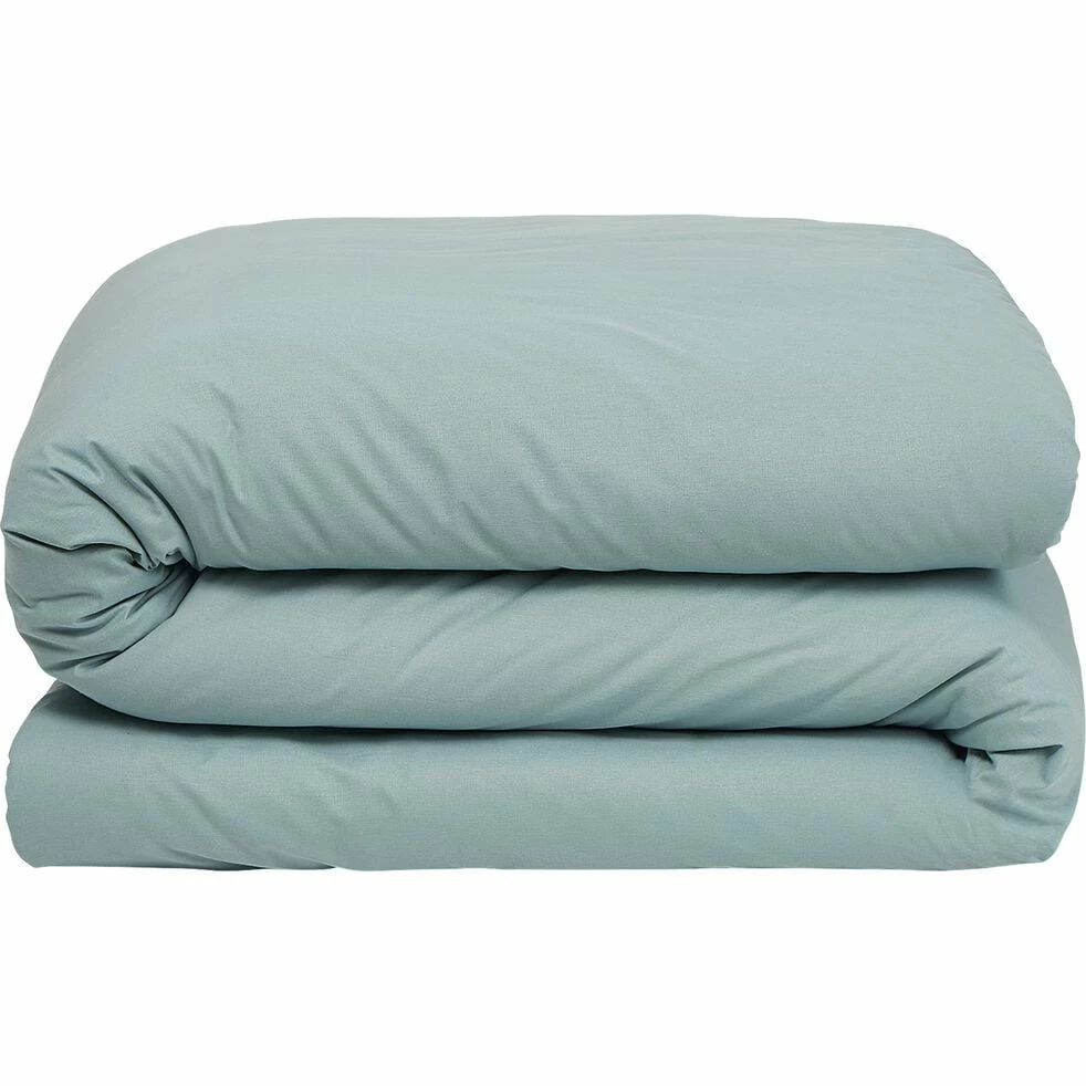 CALANQUES - Linge De Lit Uni En Coton - Bleu Calaluna 4 CALANQUES - Linge De Lit Uni En Coton - Bleu Calaluna – Image 2