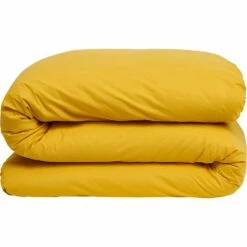 CALANQUES - Linge De Lit Uni En Coton - Jaune Genet