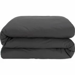 CALANQUES - Linge De Lit Uni En Coton - Gris Ardoise 13 CALANQUES - Linge De Lit Uni En Coton - Gris Ardoise -chambre à coucher Soldes Housse de couette CALANQUES 27360668 F 1