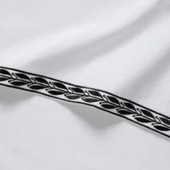 KISSOS - Housse De Couette 260x240cm Et 2 Taies D'oreiller 63x63cm En Percale De Coton - Blanc -chambre à coucher Soldes Housse de couette KISSOS 27573143 Z 3