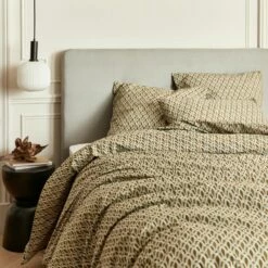 QAR - Housse De Couette En Percale De Coton 240x220cm - Brun 7 QAR - Housse De Couette En Percale De Coton 240x220cm - Brun -chambre à coucher Soldes Housse de couette QAR 27580288 A 1