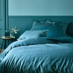 SOUN - Housse De Couette En Satin De Coton - Motifs Jasmin 240x220cm -chambre à coucher Soldes Housse de couette SOUN 26479507 A 1