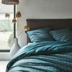 SOUN - Housse De Couette En Satin De Coton - Motifs Jasmin 240x220cm -chambre à coucher Soldes Housse de couette SOUN 26479507 A 2