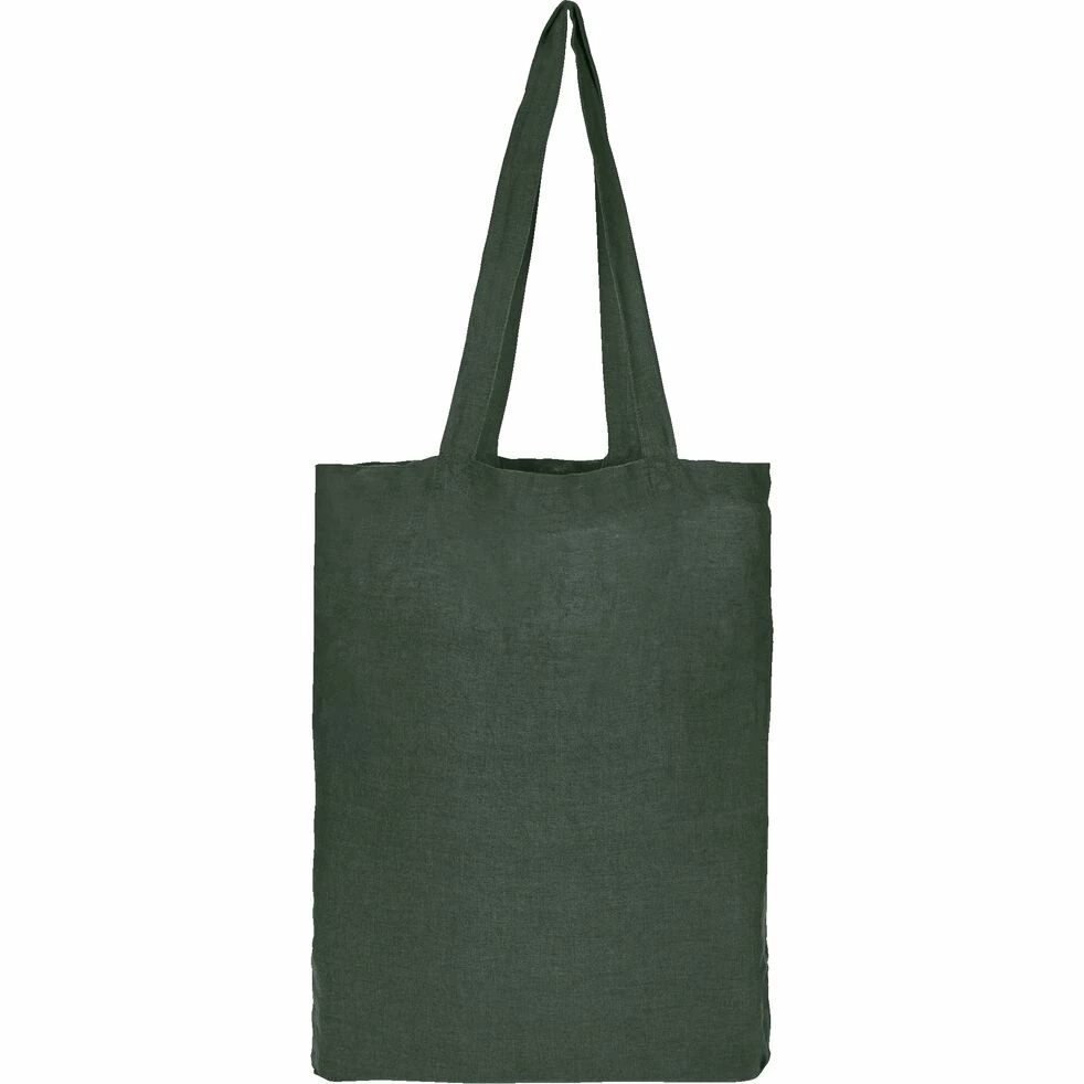 VENCE - Linge De Lit Uni En Lin Lavé - Vert Cèdre 6 VENCE - Linge De Lit Uni En Lin Lavé - Vert Cèdre – Image 4