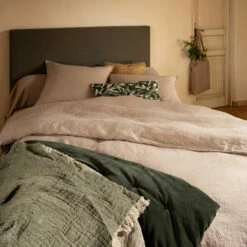 VENCE - Housse De Couette En Lin Lavé - Beige 240x220cm -chambre à coucher Soldes Housse de couette VENCE 27363133 A 1