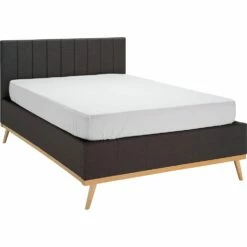 LUNA - Lit 2 Places Recouvert De Tissu - Gris 160x200cm 8 LUNA - Lit 2 Places Recouvert De Tissu - Gris 160x200cm -chambre à coucher Soldes LIT LUNA 27307595 B 1