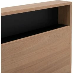 SALVA - Lit Effet Chêne - Bois Clair 140x200cm -chambre à coucher Soldes LIT SALVA 26841502 Z 1