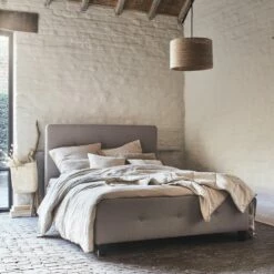 THAU - Lit-coffre 2 Places En Tissu - Gris 140x200cm 12 THAU - Lit-coffre 2 Places En Tissu - Gris 140x200cm -chambre à coucher Soldes LIT THAU 27144633 A 1