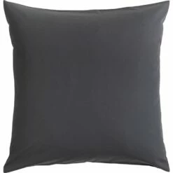 CALANQUES - Lot De 2 Taies D'oreiller En Coton - Gris Ardoise 65x65cm