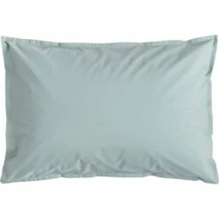 FLORE - Lot De 2 Taies D'oreiller En Percale De Coton - Bleu Calaluna 50x70cm