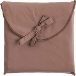 FLORE - Lot De 2 Taies D'oreiller En Percale De Coton - Brun Rhassoul 65x65cm -chambre à coucher Soldes LOT 2 TAIES FLORE 27390382 D 1