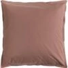 FLORE - Lot De 2 Taies D'oreiller En Percale De Coton - Brun Rhassoul 65x65cm