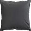FLORE - Lot De 2 Taies D'oreiller En Percale De Coton - Gris Ardoise 65x65cm -chambre à coucher Soldes LOT 2 TAIES FLORE 27390429 F 1