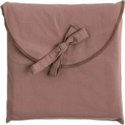 FLORE - Lot De 2 Taies D'oreiller En Percale De Coton - Brun Rhassoul 50x70cm -chambre à coucher Soldes LOT 2 TAIES FLORE 27390528 D 1