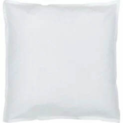 FLORE - Lot De 2 Taies D'oreiller En Percale De Coton - Blanc 65x65cm
