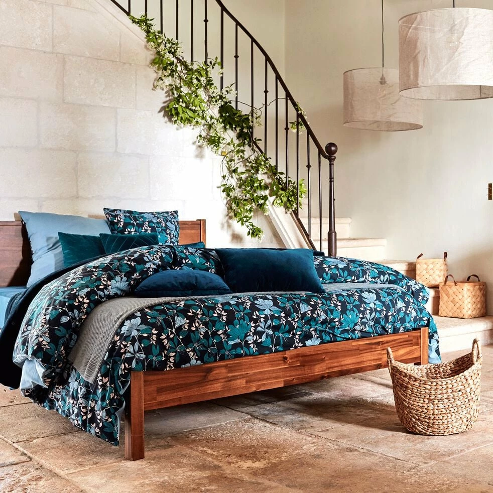 THAO - Lit 2 Places Avec Tête De Lit En Acacia Massif - 160x200cm 7 THAO - Lit 2 Places Avec Tête De Lit En Acacia Massif - 160x200cm – Image 5