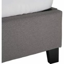 XANDRE - Lit 2 Places En Bois Et Tissu - 140x200cm -chambre à coucher Soldes Lit XANDRE 27225486 Z 1