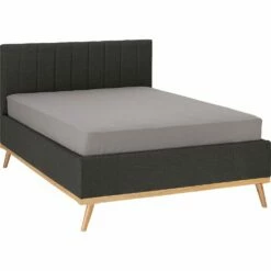 LUNA - Lit-coffre 2 Places Recouvert De Tissu - Gris 140x200cm 9 LUNA - Lit-coffre 2 Places Recouvert De Tissu - Gris 140x200cm -chambre à coucher Soldes Lit coffre 140x200cm LUNA 26769288 F 1