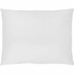 FLORE - Lot De 2 Taies D'oreiller En Percale De Coton - Blanc 50x70cm