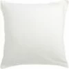 SATINE - Lot De 2 Taies D'oreillers En Satin Lavé De 65x65cm - Blanc Ventoux -chambre à coucher Soldes Lot de 2 taies d oreiller SATINE 27624920 F 1