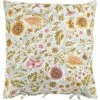 SOULEOU - Lot De 2 Taies D'oreiller En Coton Lavé à Motif Floral - Bleu 65x65cm -chambre à coucher Soldes Lot de 2 taies d oreiller SOULEOU 27462065 F 1