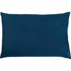 CANIS - Lot De 2 Taies Oreiller En Coton - Bleu Figuerolles 50x70cm -chambre à coucher Soldes Lot de 2 taies oreiller 50x70 CANIS 26742687 B 1