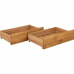 RENO - Lot De Deux Tiroirs De Rangement En Bois Pour Lit RENO - Bois Clair -chambre à coucher Soldes Lot de 2 tiroirs RENO 27426104 B 1
