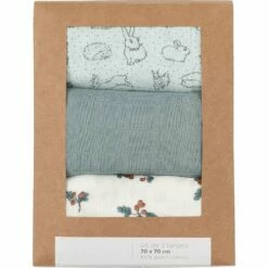 NUAGE - Lot De 3 Langes Bébé En Gaze De Coton 70x70cm - Multicolore Calaluna 7 NUAGE - Lot De 3 Langes Bébé En Gaze De Coton 70x70cm - Multicolore Calaluna -chambre à coucher Soldes Lot de 3 langes Nuage 27174609 D 1