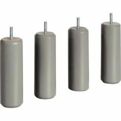 CYLINDRE - Pieds De Sommier Gris Restanque H20cm (jeu De 4) -chambre à coucher Soldes Lot de 4 pieds de sommier CYLINDRE 26488592 B 1