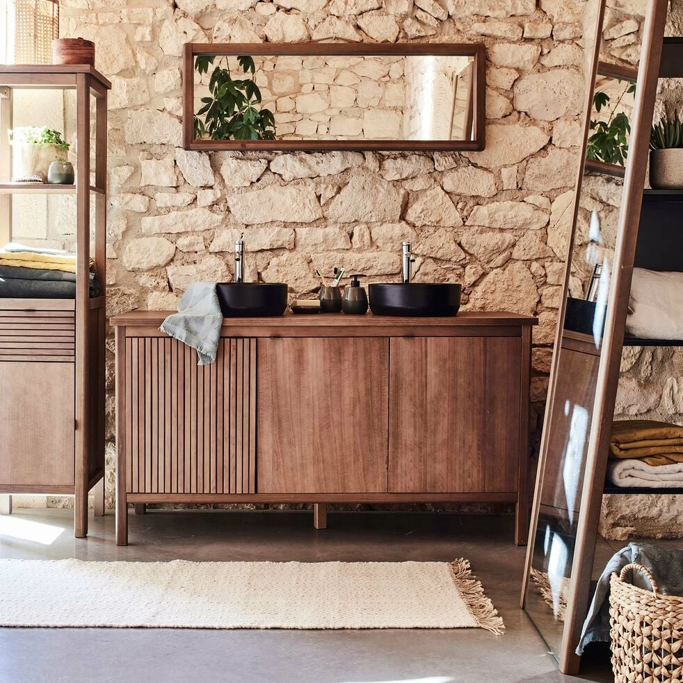 CRUZ - Miroir Sur Pied Avec Rangement H200cm - Naturel 6 CRUZ - Miroir Sur Pied Avec Rangement H200cm - Naturel – Image 4