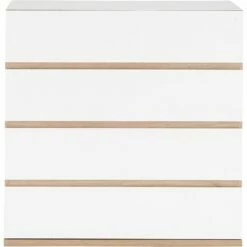 NESTOR - Commode Module 4 Tiroirs En Bois Effet Chêne - Blanc H94XL94cm 13 NESTOR - Commode Module 4 Tiroirs En Bois Effet Chêne - Blanc H94XL94cm -chambre à coucher Soldes NESTOR 27021514 F 1