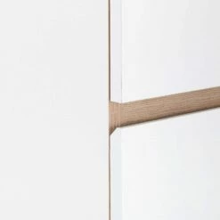 NESTOR - Commode Module 4 Tiroirs En Bois Effet Chêne - Blanc H94XL94cm 16 NESTOR - Commode Module 4 Tiroirs En Bois Effet Chêne - Blanc H94XL94cm -chambre à coucher Soldes NESTOR 27021514 Z 1