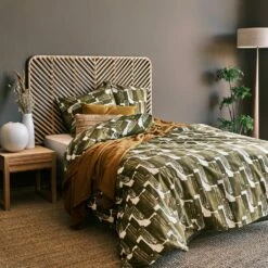 OLIVETTI - Housse De Couette 260x240cm Et 2 Taies D'oreiller 63x63cm En Coton - Motifs Olivetti -chambre à coucher Soldes PARURE OLIVETTI 27397947 A 1