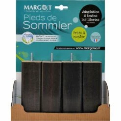 CARRE - Pieds De Sommiers Gris Foncés H17 Cm - Jeu De 4