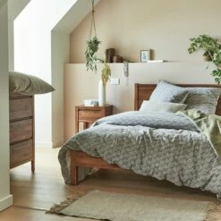 GOYA - Housse De Couette 240x220cm Et 2 Taies D'oreiller 63x63cm En Coton Et Lin - Motif Amande -chambre à coucher Soldes Parure GOYA 27442241 A 1