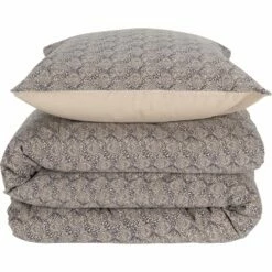 GOYA - Housse De Couette 240x220cm Et 2 Taies D'oreiller 63x63cm En Coton Et Lin - Motif Amande