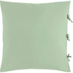 MANTA - Housse De Couette 240x220cm Et 2 Taies D'oreiller 65x65cm En Coton Lavé - Vert Olivier -chambre à coucher Soldes Parure MANTA 27465448 F 2