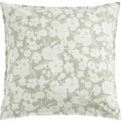 NYMPHE - Housse De Couette 240x220cm Et 2 Taies D'oreiller 63x63cm En Coton Motif Floral - Vert -chambre à coucher Soldes Parure NYMPHE 27573082 F 2