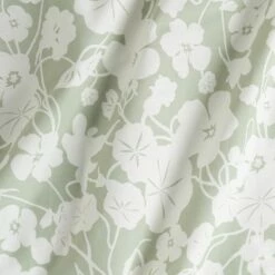 NYMPHE - Housse De Couette 240x220cm Et 2 Taies D'oreiller 63x63cm En Coton Motif Floral - Vert -chambre à coucher Soldes Parure NYMPHE 27573082 Z 1