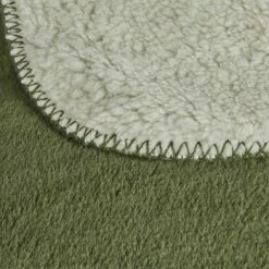 MARIUS - Couvre-lit Imitation Fourrure - Vert Cèdre 180x220cm -chambre à coucher Soldes Plaid MARIUS 26466231 Z 1