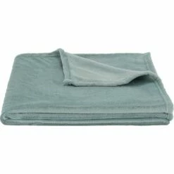 ROBIN - Couvre Lit Doux - Bleu Calaluna 180x220cm