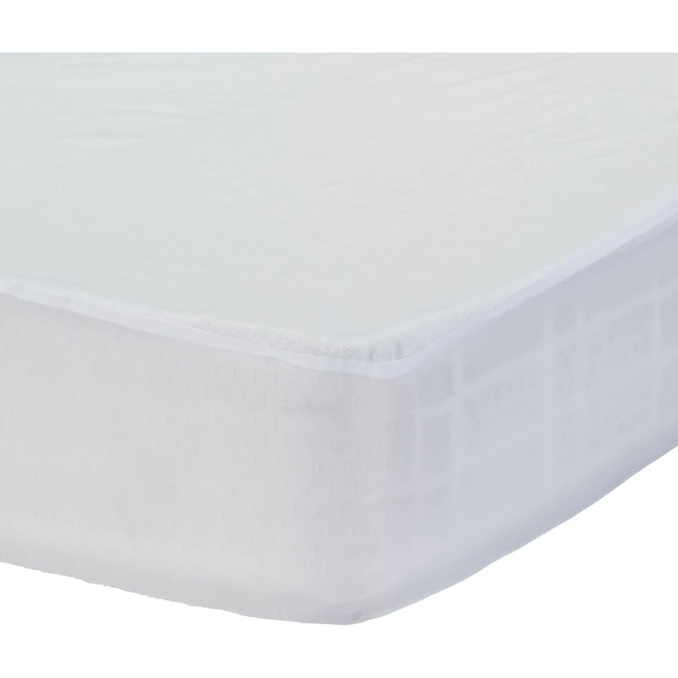 BASILE - Protège-matelas Imperméable En Coton Recyclé 90x200cm Bonnet 25cm 4 BASILE - Protège-matelas Imperméable En Coton Recyclé 90x200cm Bonnet 25cm – Image 2