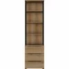 LUCIAN - Colonne De Rangement 3 Tiroirs En Bois H220cm - Bois Clair -chambre à coucher Soldes Rangement portant LUCIAN 27661895 F 1