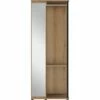 LUCIAN - Armoire Ouverte Avec Miroir H220cm - Bois Clair 1 LUCIAN - Armoire Ouverte Avec Miroir H220cm - Bois Clair -chambre à coucher Soldes Rangement portant LUCIAN 27661901 F 1