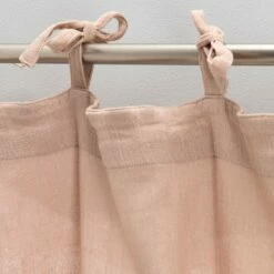 NUAGE - Rideau à Nouettes En Gaze De Coton - Rose Salina - 140x250cm 6 NUAGE - Rideau à Nouettes En Gaze De Coton - Rose Salina - 140x250cm -chambre à coucher Soldes Rideau Nuage 27136263 Z 1