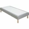 REDON - Sommier Tapissier 80x200cm Gris Clair -chambre à coucher Soldes SOMMIER REDON 27086742 B 1